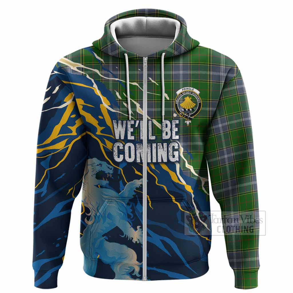 Pringle Scotland Tartan Hoodie WC2026 Football - We'll Be Coming