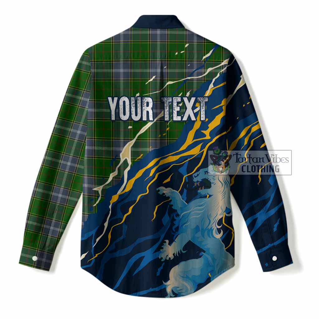 Pringle Scotland Tartan Women Casual Shirt WC2026 Football - We'll Be Coming