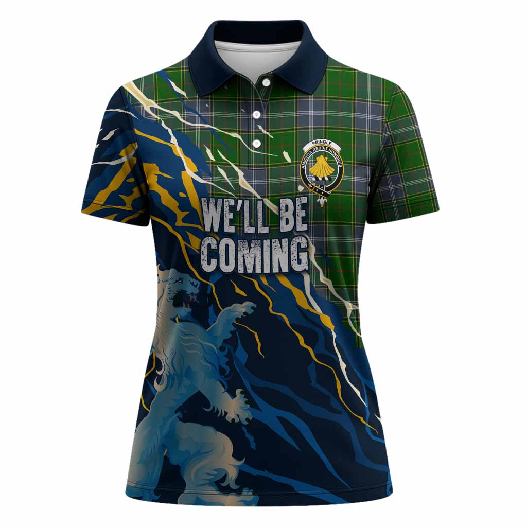 Pringle Scotland Tartan Women Polo Shirt WC2026 Football - We'll Be Coming