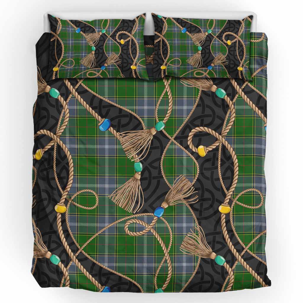 Pringle Scottish Tartan Twisted Ropes Stylized Bedding Set UK Bedding Set UK King 91*87 inch - Tartan Vibes Clothing