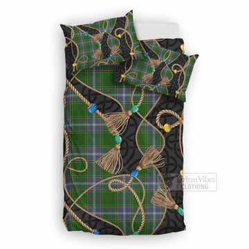 Pringle Scottish Tartan Twisted Ropes Stylized Bedding Set UK Bedding Set UK Double 79*79 inch - Tartan Vibes Clothing