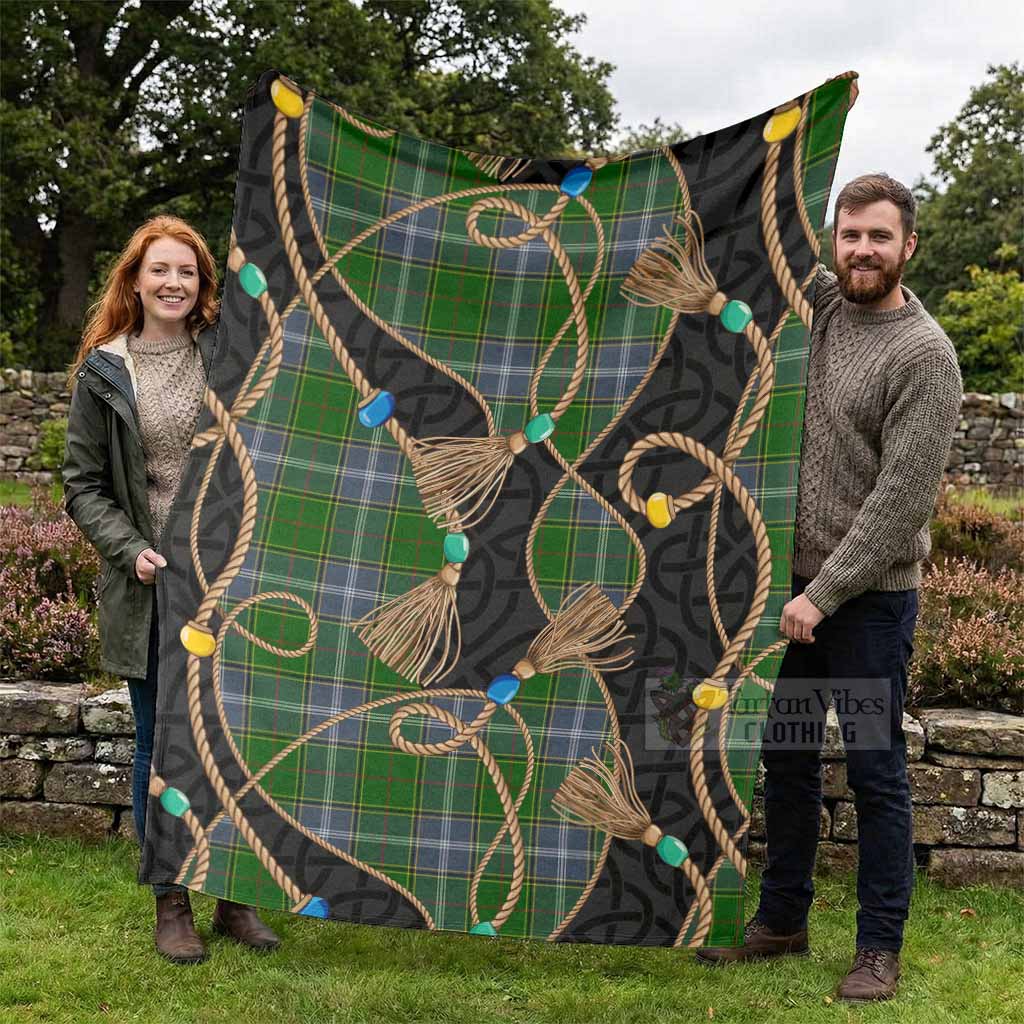 Pringle Scottish Tartan Twisted Ropes Stylized Blanket - Tartan Vibes Clothing