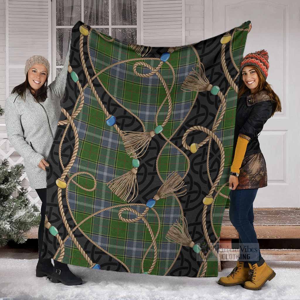 Pringle Scottish Tartan Twisted Ropes Stylized Blanket - Tartan Vibes Clothing