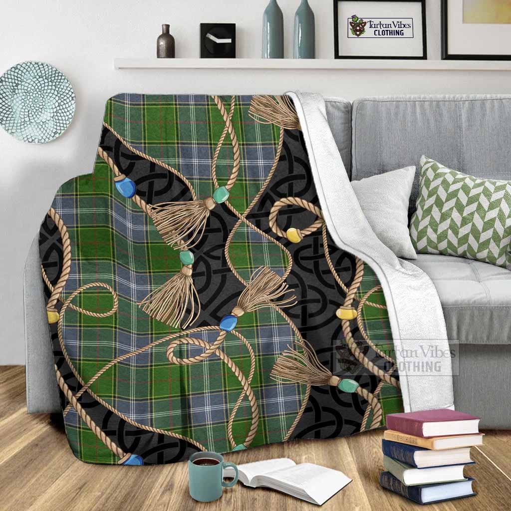 Pringle Scottish Tartan Twisted Ropes Stylized Blanket - Tartan Vibes Clothing