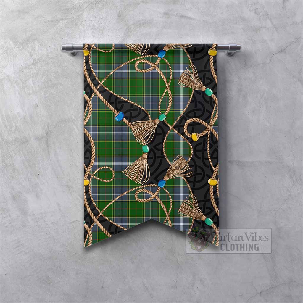 Pringle Scottish Tartan Twisted Ropes Stylized Gonfalon Fishtail - Tartan Vibes Clothing