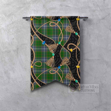 Pringle Scottish Tartan Twisted Ropes Stylized Gonfalon