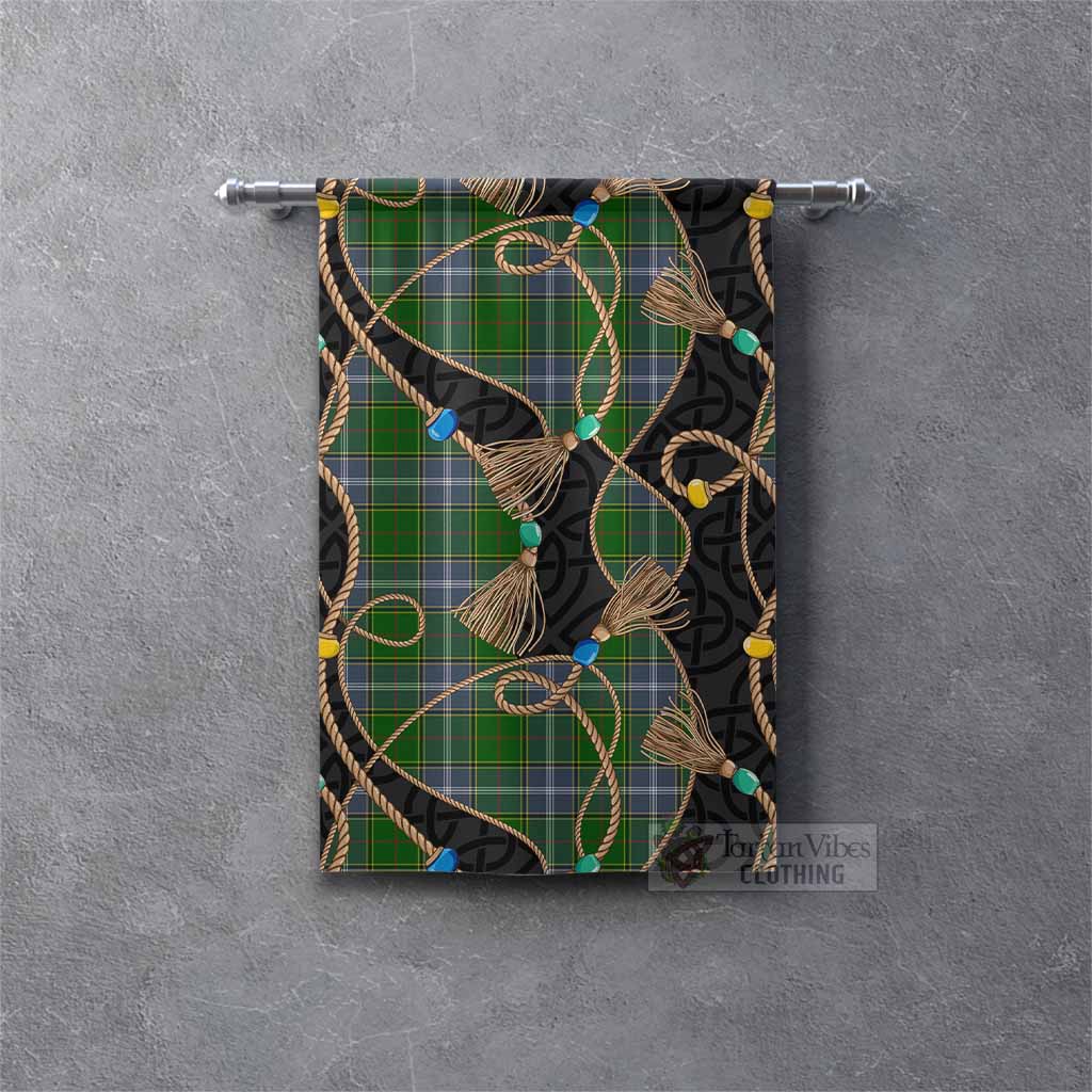 Pringle Scottish Tartan Twisted Ropes Stylized Gonfalon Rectangle - Tartan Vibes Clothing