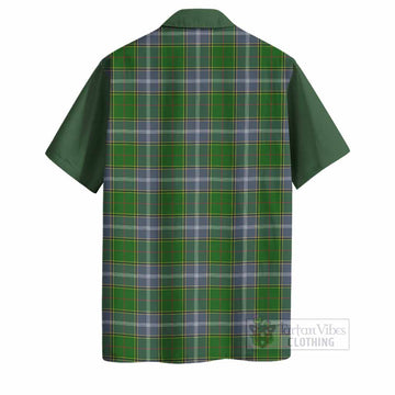 Pringle Tartan Accent Hawaiian Shirt with Family Crest