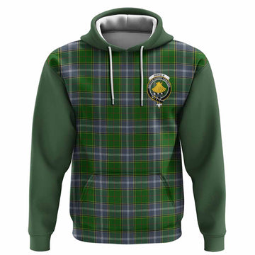 Pringle Tartan Accent Hoodie with Family Crest