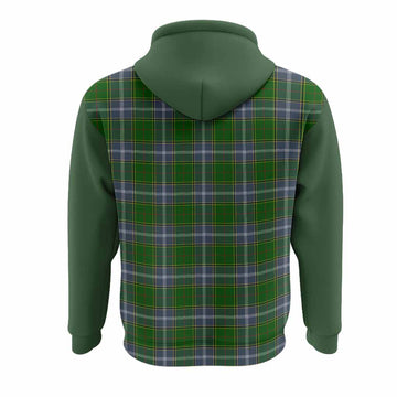 Pringle Tartan Accent Hoodie with Family Crest