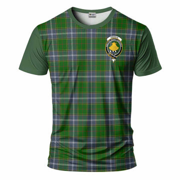 Pringle Tartan Accent T-Shirt with Family Crest