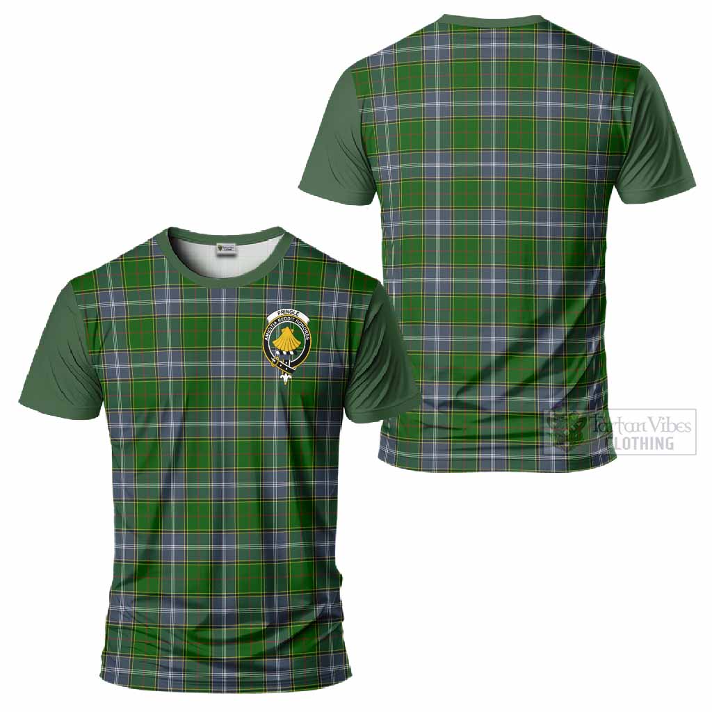 Pringle Tartan Accent T-Shirt with Family Crest