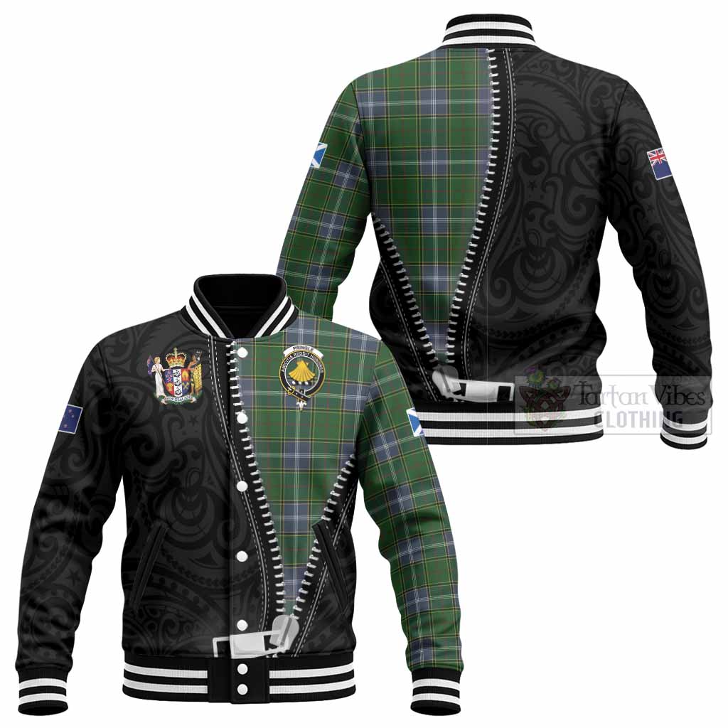 Pringle Tartan Baseball Jacket New Zealand Pattern Unique Zipper Stylized