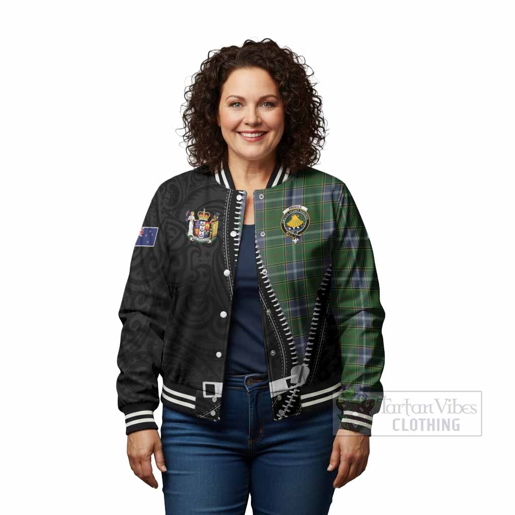 Pringle Tartan Baseball Jacket New Zealand Pattern Unique Zipper Stylized