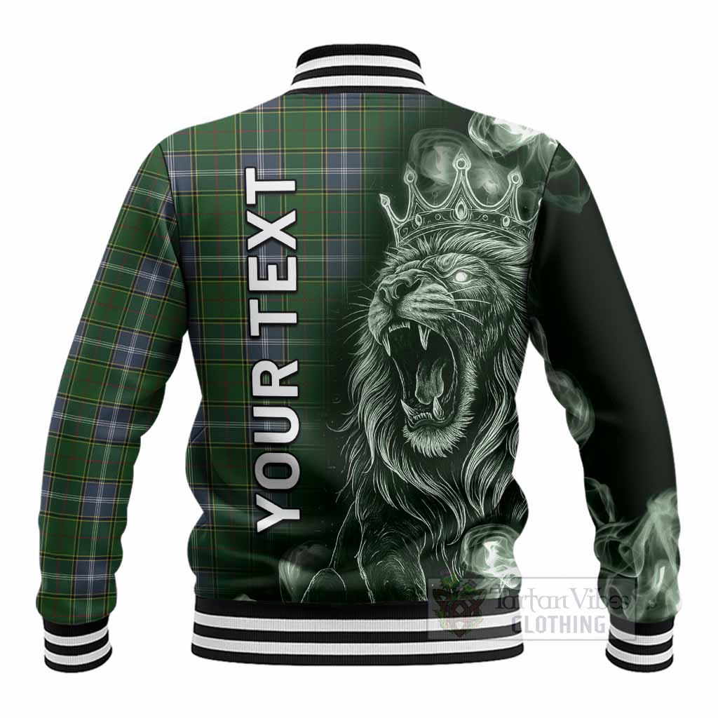 Pringle Tartan Baseball Jacket Roaring Lion Heritage