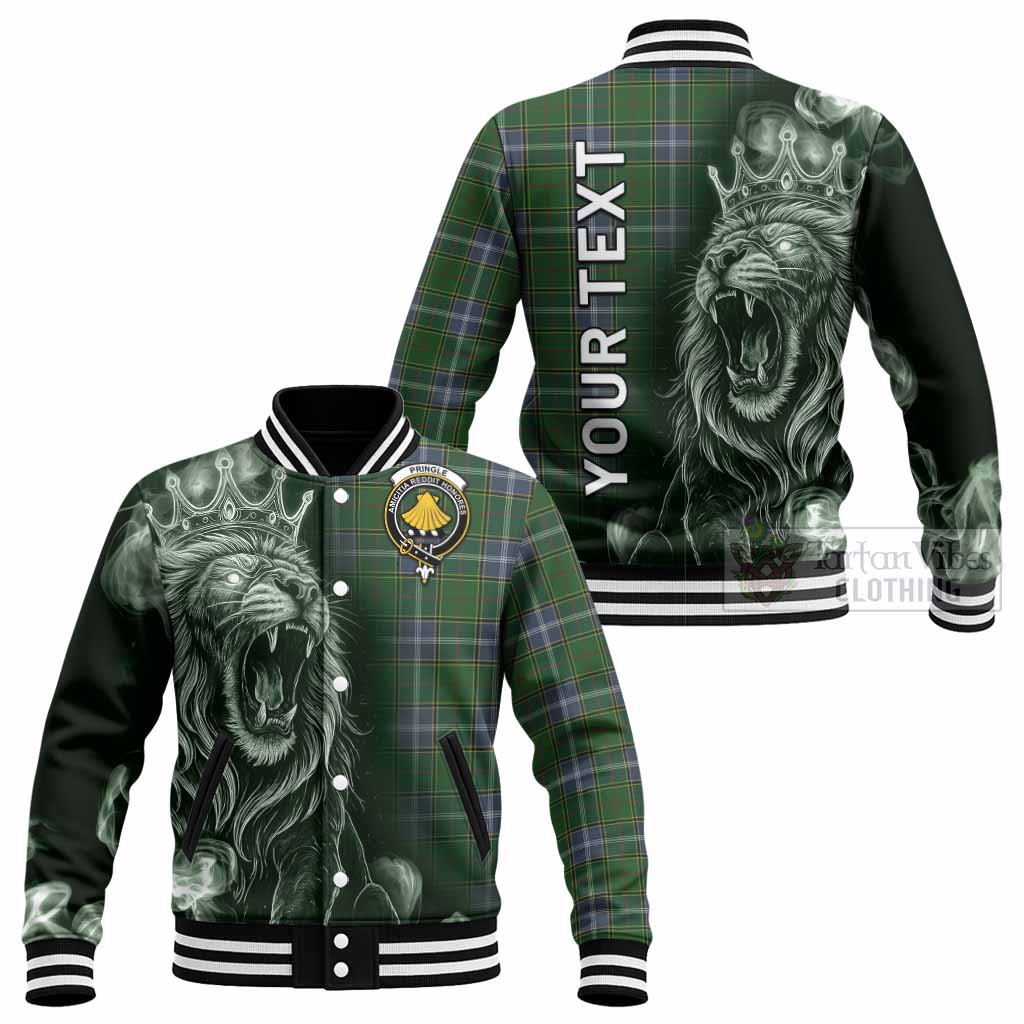 Pringle Tartan Baseball Jacket Roaring Lion Heritage