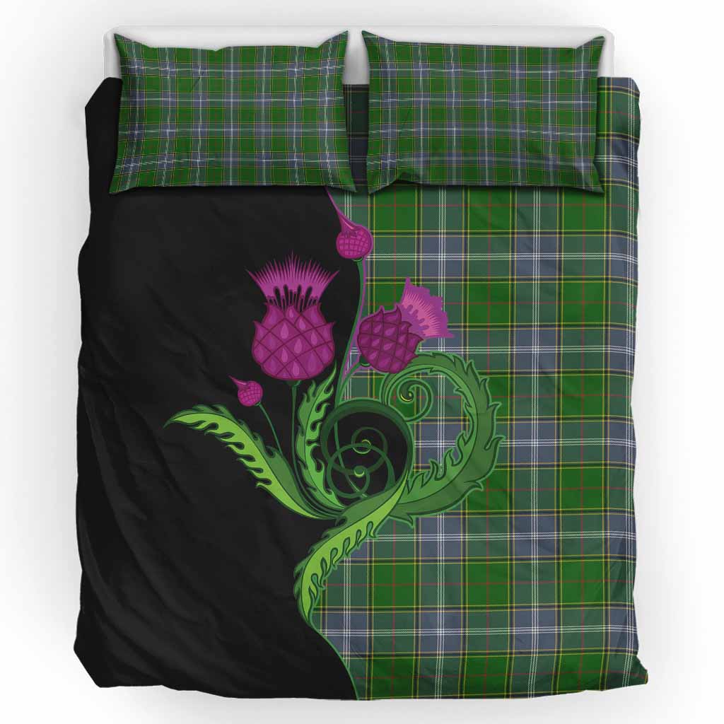 Pringle Tartan Bedding Set Traditional Scottish Thistle UK Bedding Set UK King 91*87 inch - Tartan Vibes Clothing