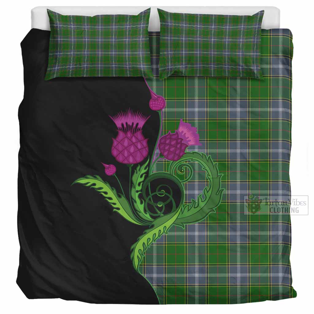 Pringle Tartan Bedding Set Traditional Scottish Thistle UK Bedding Set UK Super King 104*94 inch - Tartan Vibes Clothing