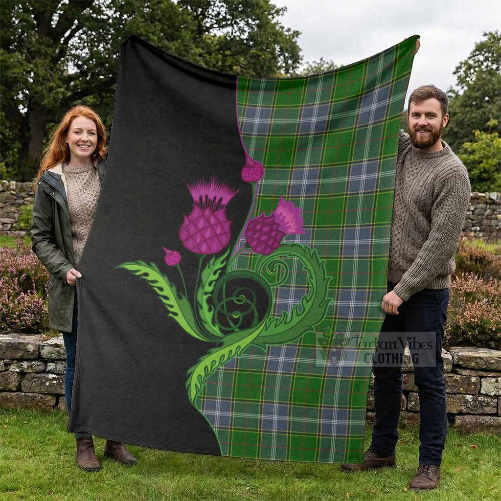 Pringle Tartan Blanket Traditional Scottish Thistle - Tartan Vibes Clothing