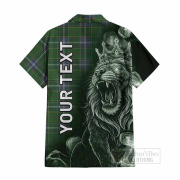 Pringle Tartan Cotton Hawaiian Shirt Roaring Lion Heritage