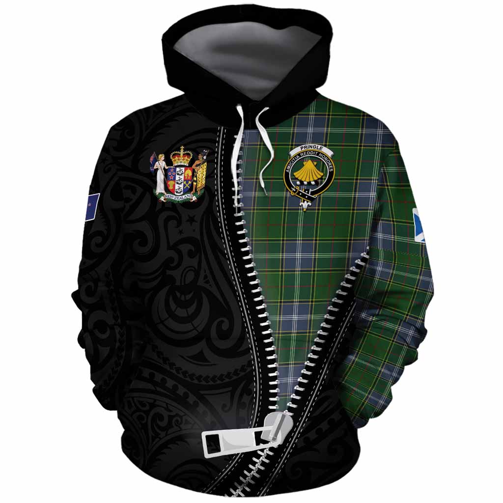 Pringle Tartan Cotton Hoodie New Zealand Pattern Unique Zipper Stylized