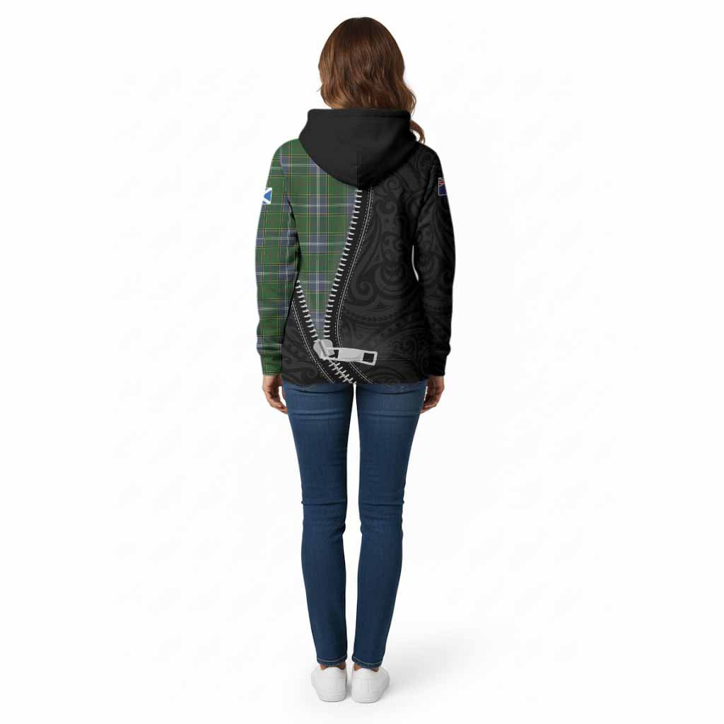 Pringle Tartan Cotton Hoodie New Zealand Pattern Unique Zipper Stylized