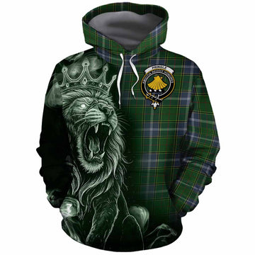 Pringle Tartan Cotton Hoodie Roaring Lion Heritage