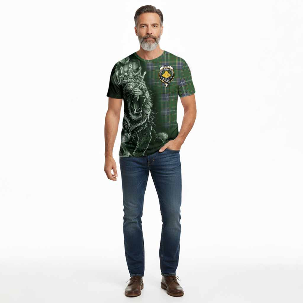 Pringle Tartan Cotton T-shirt Roaring Lion Heritage