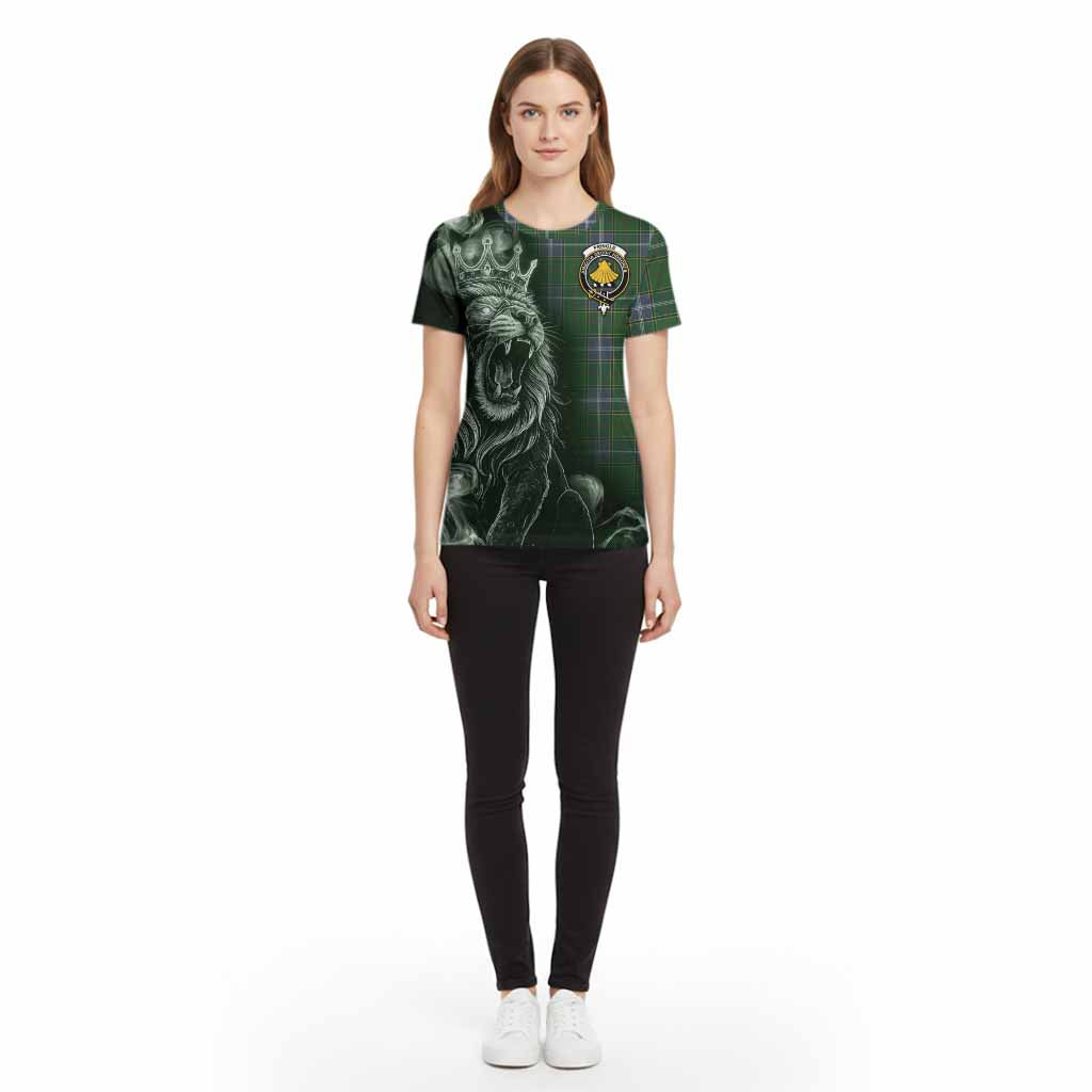 Pringle Tartan Cotton T-shirt Roaring Lion Heritage