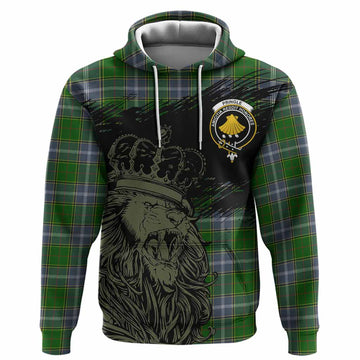 Pringle Tartan Crest Hoodie Crowned Lion Heritage Style