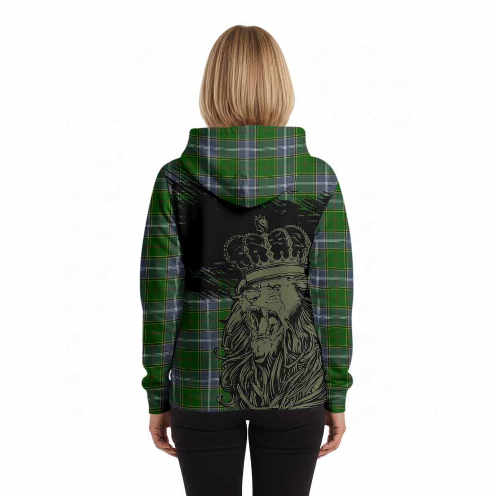 Pringle Tartan Crest Hoodie Crowned Lion Heritage Style