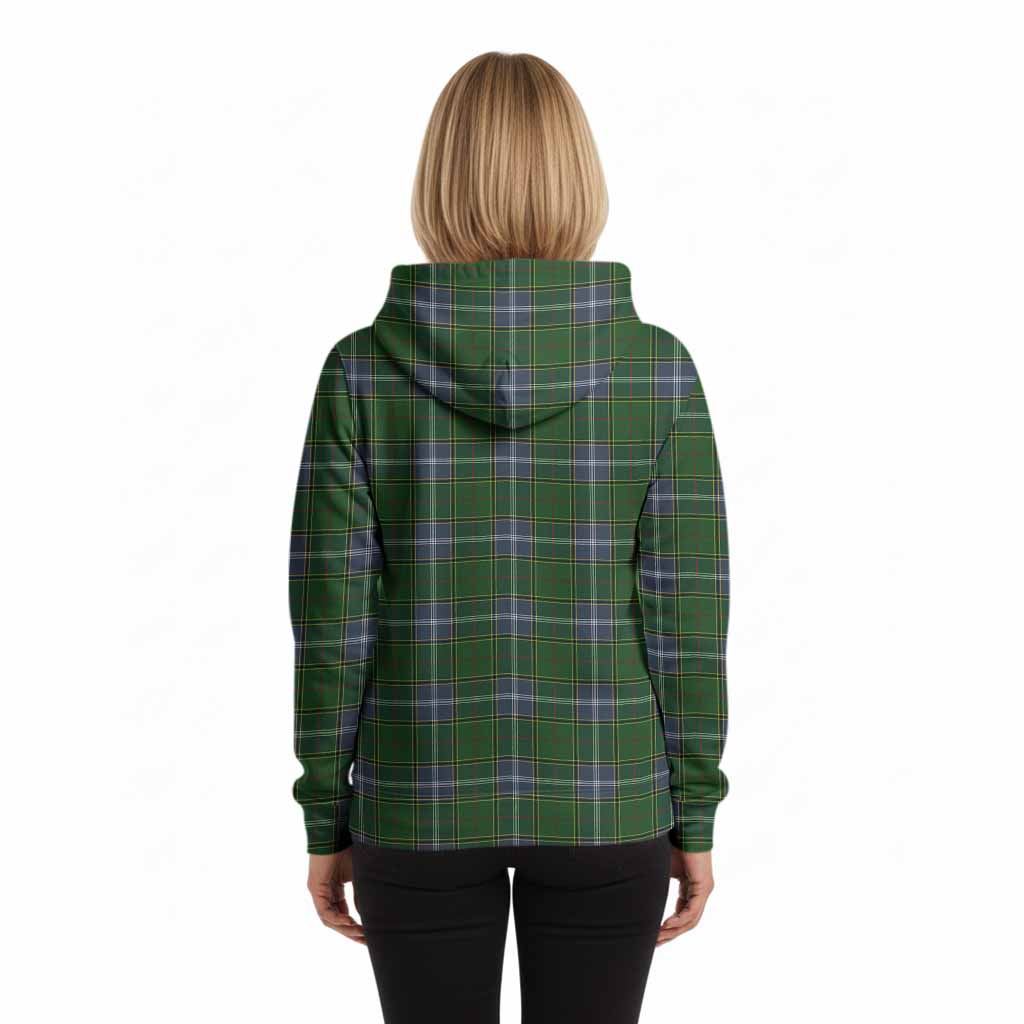 Pringle Tartan Crest Hoodie Ferocious Lion Style