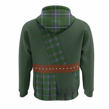Pringle Tartan Crest Hoodie Kilt Costume Style