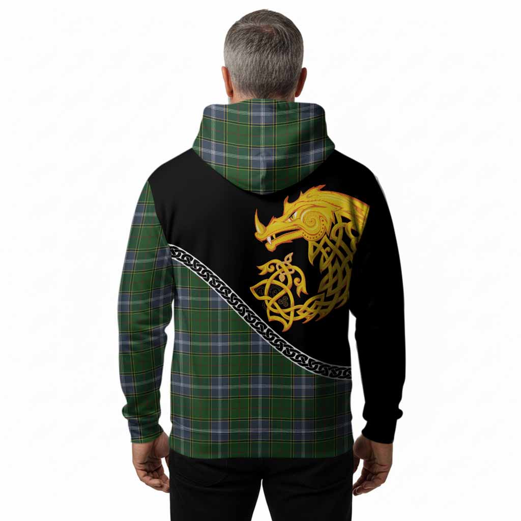 Pringle Tartan Crest Hoodie Legendary Dragon Knot Half Style