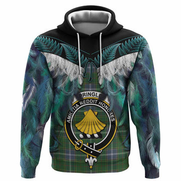 Pringle Tartan Crest Hoodie New Zealand Maori Korowai Cloak