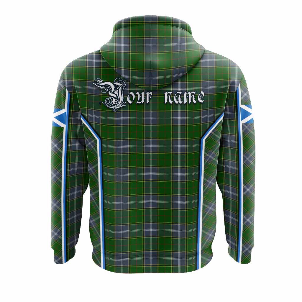 Pringle Tartan Crest Hoodie Scotland Coat of Arm Flag Style - Tartan Vibes Clothing
