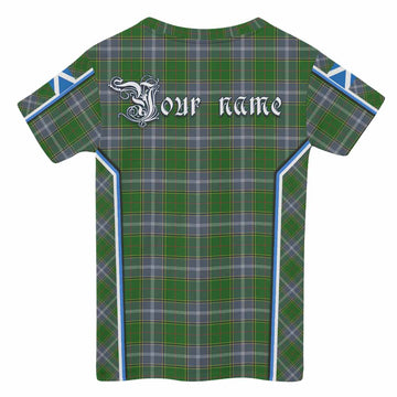Pringle Tartan Crest Kid T-shirt Scotland Coat of Arm Flag Style - Tartan Vibes Clothing