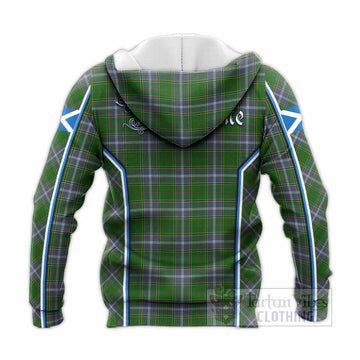 Pringle Tartan Crest Knitted Hoodie Scotland Coat of Arm Flag Style - Tartan Vibes Clothing