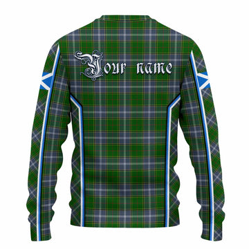 Pringle Tartan Crest Knitted Sweater Scotland Coat of Arm Flag Style - Tartan Vibes Clothing