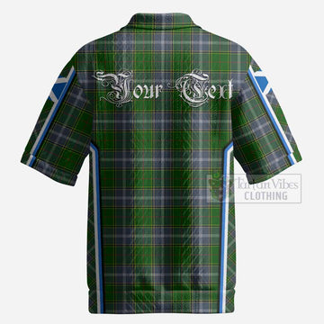 Pringle Tartan Crest Men’s Polo Sweater Top Scotland Coat of Arm Flag Style