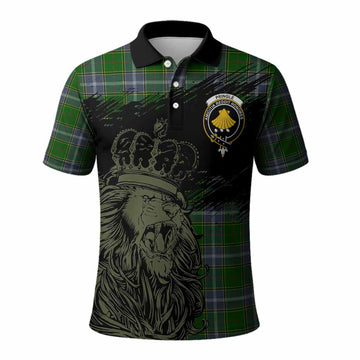 Pringle Tartan Crest Polo Shirt Crowned Lion Heritage Style