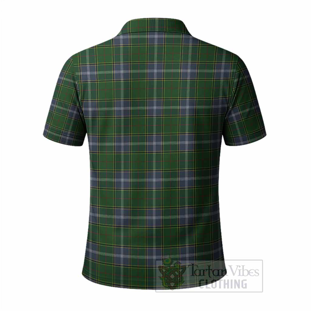 Pringle Tartan Crest Polo Shirt Ferocious Lion Style