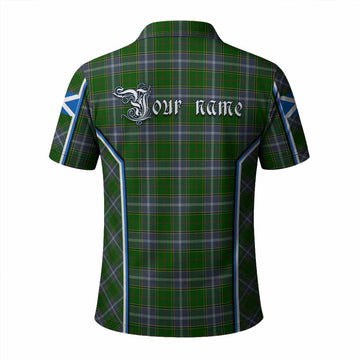 Pringle Tartan Crest Polo Shirt Scotland Coat of Arm Flag Style - Tartan Vibes Clothing