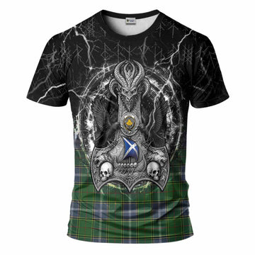 Pringle Tartan Crest T-Shirt Celtic Odin's Raven Legacy