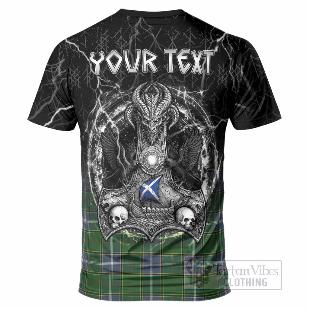 Pringle Tartan Crest T-Shirt Celtic Odin's Raven Legacy