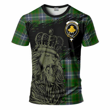 Pringle Tartan Crest T-Shirt Crowned Lion Heritage Style