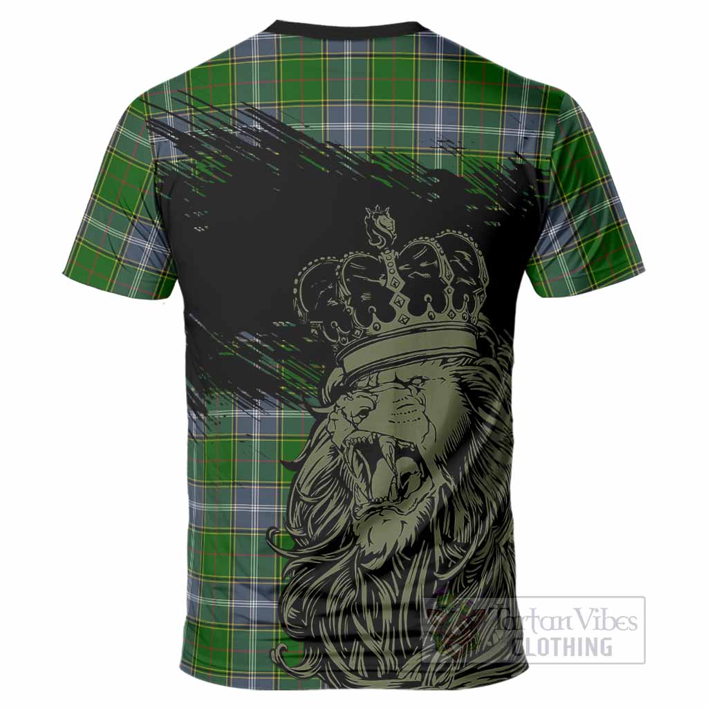 Pringle Tartan Crest T-Shirt Crowned Lion Heritage Style