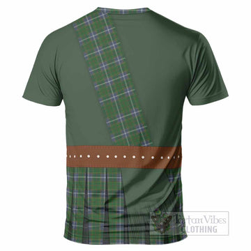 Pringle Tartan Crest T-Shirt Kilt Costume Style