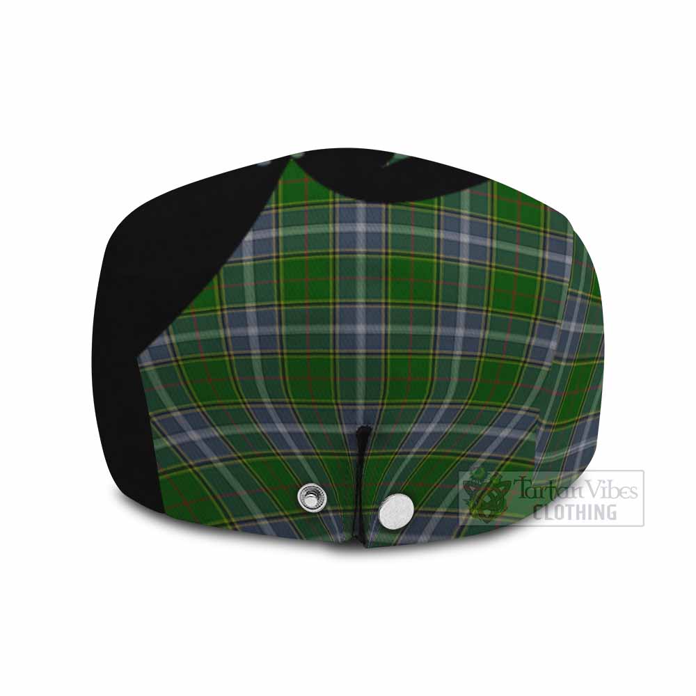 Pringle Tartan Family Crest Flat Cap, Jeff Cap Scotland Thistle Floral