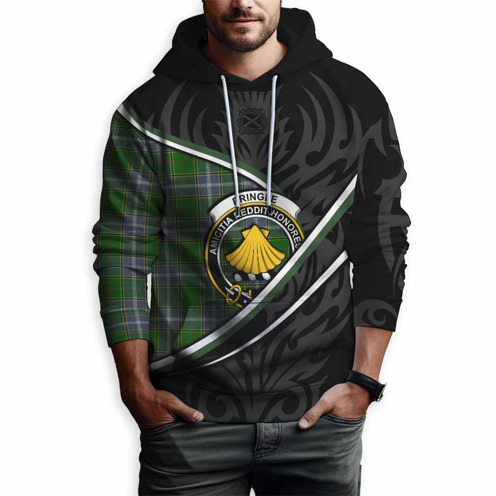 Pringle Tartan Family Crest Hoodie Celtic Scottish Thistle Floral - Tartan Vibes Clothing
